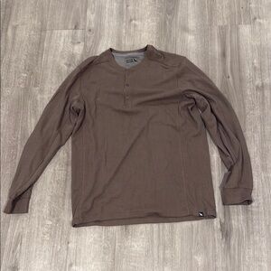 Eddie Bauer Brown Long Sleeve Tee